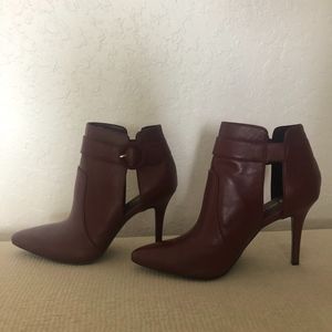 Burgundy Leather Boots